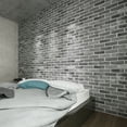 thumbnail image 3 of Art3d 20-Pack 105 Sq.Ft Faux Brick 3D Wall Panels Peel and Stick in Stone Ash, Self Adhesive Waterproof Foam Wallpaper, 3 of 10