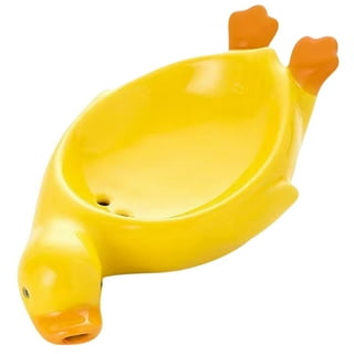 Yellow Rubber Duckie Big Mouth Scrubby Holder Kitchen Sink Sponge