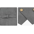 thumbnail image 6 of ZHOGXU Big Kids Boys Formal Suit Vest Sleeveless V Neck Solid Color Double Button Jacket Coat For Stage Performance Party Grey 7-8 Years, 6 of 6