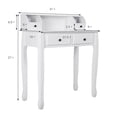 thumbnail image 3 of Costway Writing Desk Mission White Home Office Computer Desk 4 Drawer White, 3 of 10
