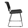 thumbnail image 3 of HERCULES Series 400 lb. Capacity Black Plastic Stack Chair with Black Frame, 3 of 9