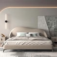 thumbnail image 4 of Modern Home Furniture King/Queen Size Frame Beds Technology Cloth Designer Bedroom Furniture High Quality Soft Double Bed My Lux Decor Round, 4 of 11