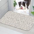 thumbnail image 2 of Oriental Floral Vintage Plush Flannel Bath Rug 16x24 Inches, Quick Dry Absorbent Non Slip Mat for Bathroom Sink Tub, 2 of 9