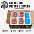 thumbnail image 5 of Grumpy Butcher Prime Steakhouse Beef Steak Meat, Large Thick Ribeye Steaks, 4 ct Pack, 14 oz Vacuum Bag, 5 of 6