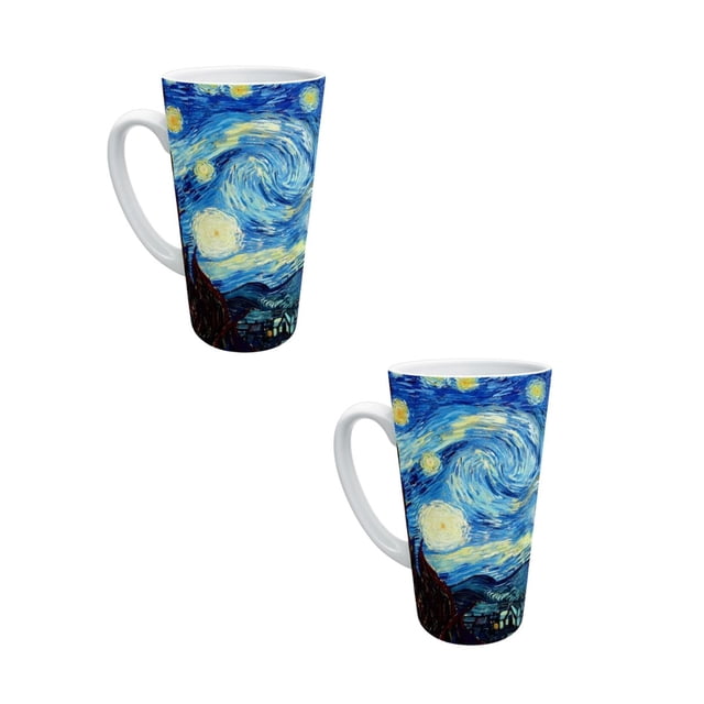 Duo de Tazas Tink La Noche Estrellada Van Gogh 502 ml