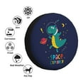 thumbnail image 5 of Easygdp Dinosau Space Explorer Automobile Tire Dust Cover, 14-17in Spare Tire Cover Universal Fit for Trailer, Car, Truck, SUV, Jeep - 17 inch, 5 of 9