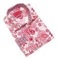 thumbnail image 1 of Elie Balleh Red Wild Floral Boy's Dress Casual Button Down Shirt, 1 of 1