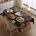 thumbnail image 2 of Rectangle Table Cover Happy Halloween Spooky Trick or Treat Pumpkin Ghost Table Cloth,Modern Oil-Proof Table Covers for Picnic Graduation Halloween Fall Thanksgiving Christmas, 2 of 5