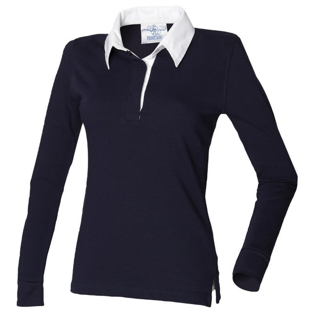 Front Row Polo de Rugby Sport Uni à Manches Longues pour Femmes
