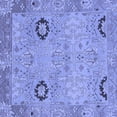 thumbnail image 1 of Ahgly Company Indoor Square Oriental Blue Traditional Area Rugs, 4' Square, 1 of 4