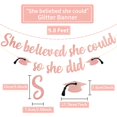 thumbnail image 2 of Banner decorativo de graduación She Believed She Could So She Did, 2 of 8