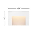 thumbnail image 6 of 1553SW Hinkley Lighting Taper - 12V 1.9W LED Horizontal Deck Light - 4.5 Inches Wide by 3 Inches High-Satin White Finish, 6 of 10