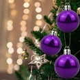 thumbnail image 4 of Christmas Ball Ornaments Set,Christmas Tree Balls,Xmas Decorative Balls Hanging Ornaments,24pcs Christmas Tree Decorations with Bright Sparkling Powder Balls Plastic Christmas Colored Balls Pendants, 4 of 4