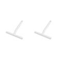 thumbnail image 2 of Advancent Escobilla de goma para ducha de baño, limpiaparabrisas portátil, cepillo de vidrio de goma para puerta de cocina, azulejo, Blanco 2piezas, 2 of 6