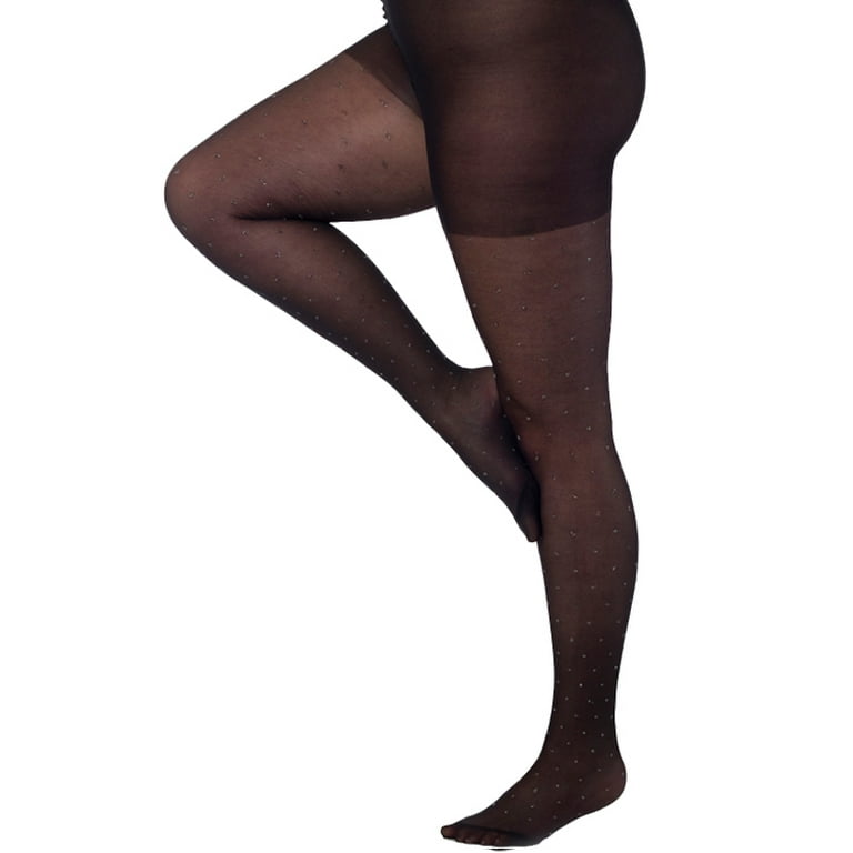 Glitter Dotted tights Plus Size | Women's Plus Fashion Tights - Walmart.com