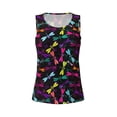 thumbnail image 4 of Lsque Colorful Dragonflies Printed Workout Tank Tops for Women, Athletic Sports Tank Tops, Compression Sleeveless Dry Fit Shirts,Sleeveless Yoga Shirt-X-Large, 4 of 9