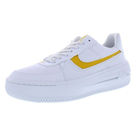Nike Air Force 1 PLT.AF.ORM Womens Shoes Size 6.5, Color: White/Yellow Ochre