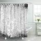 thumbnail image 1 of ABPHQTO Madera de grano negro Grungy con patrón vertical para su diseño Cortina de ducha de baño de tinta rugosa de árbol blanco 165x180 cm ABPHQTO PKNMT66x72Shower-9142, 1 of 2