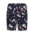 thumbnail image 2 of Lsque Retro Rabbit Flower Mens Sleep Pajama Shorts,Short Pajama Pants, Cotton Ultra-Soft Knit-Medium, 2 of 9