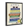 thumbnail image 2 of Stupell Industries Coastal Buon Viaggio Travel Books Black Floating Frame Canvas Art, 17 x 21, by Giao Williams, 2 of 8
