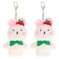 thumbnail image 1 of BRIGHTFUFU 2 Unids Conejito Llavero Llavero Peluche Anillo Llavero Encantador Tenedor de Llavero Bolsa Colgante, 1 of 1