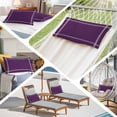 thumbnail image 6 of Pure Dark Purple Pillow Covers 12"x20", Simple Solid Color Soft Brushed Microfiber Breathable Throw Pillow Covers, Decorative Pillowcase with Zipper for Couch Sofa Bedroom Living Room, 6 of 9