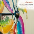 thumbnail image 6 of Alpine Corporation 96" Metal Jewel-Toned Wind Sculpture Spinner Garden Stake, Multicolor, 6 of 10