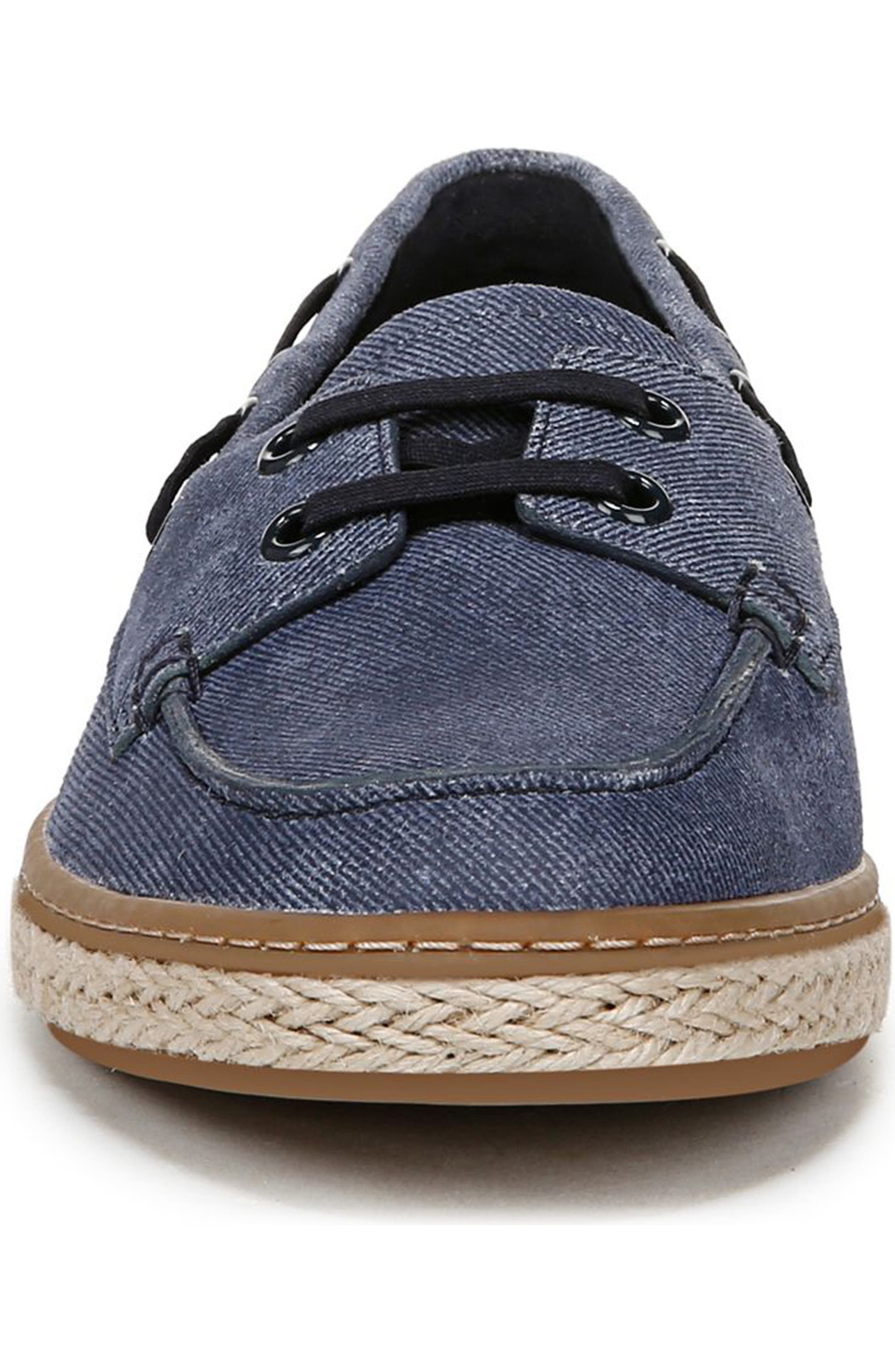 Vionic Women's Bay Boat Shoe Dark Denim Suede photo 3