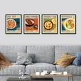 thumbnail image 2 of PixonSign Framed Wall Art Chinese & Japanese Food Posters, Set of 4 World Cuisines Wall Decor Prints, Mid Century Wall Décor, Modern Fine Artwork for Kitchen, Restaurant - 12"x16" Black, 2 of 5