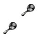 thumbnail image 1 of Inteprter Cucharadita de acero inoxidable, borde liso, lavable, reutilizable, reemplazo, café, té, pastel, sopa, postre, cuchara negra Negro 2piezas, 1 of 1