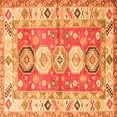 thumbnail image 1 of Ahgly Company Indoor Square Geometric Orange Traditional Area Rugs, 8' Square, 1 of 1