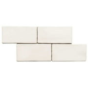 The Tile Life Talavera Biscuit 3x6 Glossy Ceramic Subway Wall Tile - Case of 48 (5.97 Sq. ft.)