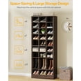 thumbnail image 5 of Tribesigns 10-Tier Shoe Storage Cabinet,  Wooden Shoe Rack with 30 Cubbies, Freestanding Tall Entryway Shoe Organizer for Closet, Entryway, Living Room, 5 of 10