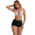 thumbnail image 4 of DARING DIVA High-Waisted Butt Lifting Underwear Seamless Panties M Black, Light Brown, 4 of 6