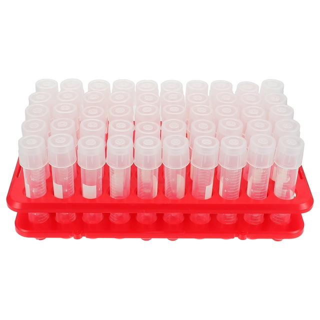 MasteelfCA 100 Pcs Tube de Culture Expérimental Scientifique avec 1 Support Multifonction