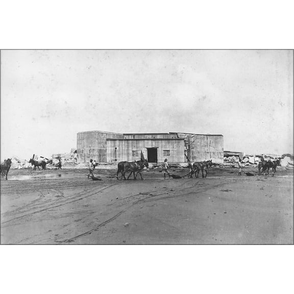 24"x36" Gallery Poster, 10 IN Battery Fort San Jacinto NARA 278151
