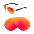 thumbnail image 4 of Walleva Fire Red Mirror Coated Polarized Replacement Lenses for Costa Del Mar Loreto Sunglasses, 4 of 5