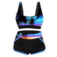 thumbnail image 6 of Edvintorg Women's Sporty Bikini Sets Two Piece Swimsuits Push Up Tank Tops with Boyshorts Bathing Suits Athletic Swimwear for Women, 6 of 7