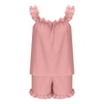 thumbnail image 7 of OSFVNOXV Pajamas for Women Plus Size Lounge Set,2-Piece Cute Silky Pajama Tank Top with Elastic Waist Shorts Soft Comfy Sleepwear,XL-5XL, 7 of 7