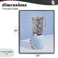 thumbnail image 4 of Stupell Industries Contemporary Disco Drink Mixer over Blue Black Framed Giclee Art, 24 x 30, by LISH Creative, 4 of 8