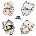 thumbnail image 5 of FORMRS Mini Backpack Purse for Women Travel Daypack Casual Shoulder Bag, Beige Cherry, 5 of 7