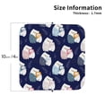 thumbnail image 2 of Yiaed Mom And Baby Owls Print Leather Coasters for Drinks - Cup Coasters Coffee Table Kitchen Table Bar, Home & Office Gifts Handmade Drink Coasters-Square, 2 of 6