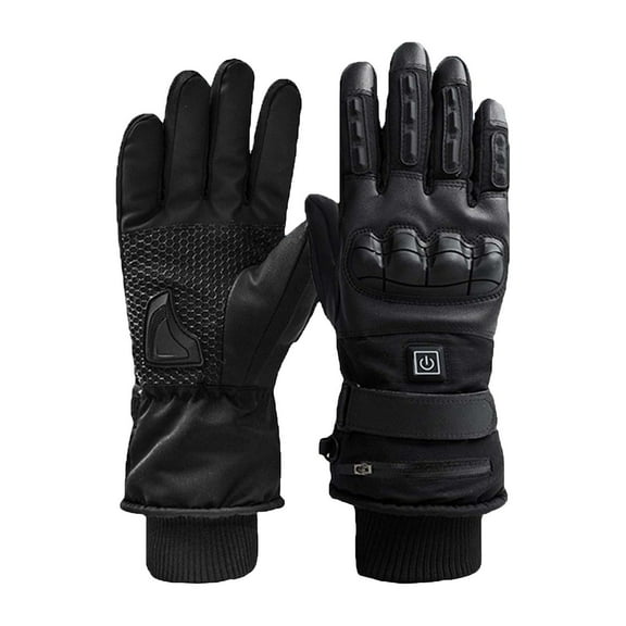 ZUKMRJPC Heated Gloves for Men Windproof Waterproof Rechargeable Heated Gloves Winter for Outdoor Working Hiking Motorcycling Cycling Skiing