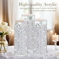 thumbnail image 3 of DomeStar Fake Ice Rocks, 150PCS Acrylic Gems Crystals Clear Rocks Plastic Diamonds Vase Centerpiece for Christmas Vase Fillers Winter Decoration Party Table Scatter Wedding Food Display, 3 of 6