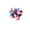 C, variant on erdimoy Patriotic Tinsel Star Firework Decor, 5.7×5.5 Inch Red White Blue Sparkly Ball for 4th of July Party Favors & Gift Toppers