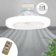 thumbnail image 1 of 1 Piece Screw in Ceiling Fan in Light Socket E26 30W Dimmable Socket Fan Small Ceiling Fan with Light,Plug in Light Bulb Ceiling Fan, 1 of 8