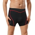 thumbnail image 4 of Pantalones cortos de ciclismo para hombre Pantalones cortos acolchados para ropa interior de bicicleta MTB Wosawe pantalones cortos de ciclismo, 4 of 7