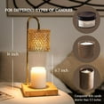 thumbnail image 5 of Marycele Candle Wax Warmer Lamp with Timer, Home Decor, Includes 2 Bulbs, Lozenge Diamond Design, 5 of 7