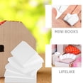 thumbnail image 4 of 40 libros en miniatura para casa de muñecas, decoración para fiestas, libros pequeños, estanterías blancas., 4 of 8