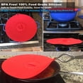 thumbnail image 4 of Set of 5 Silicone Lids,Heat Resistant, Microwave Splatter Covers, Reusable Food Suction Lids for Cups, Bowls, Plates, Pots, Pans, Skillets, Stovetops, Ovens, L, XL) BPA-Free,Multicolor, 4 of 8